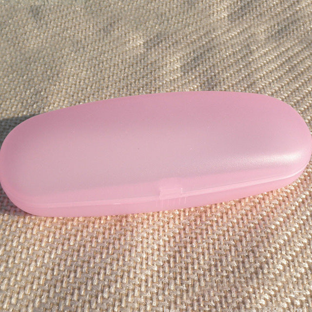 Clear Sunglasses Case Hard Plastic Plain Glasses Holder Box Portable