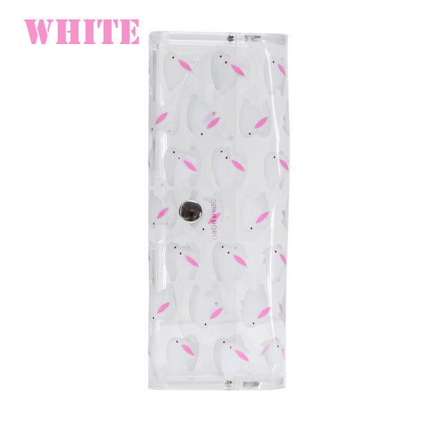 1PC Cute Unisex Clear Sunglasses Glasses Case Transparent Spectacle Storage