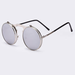 Sunglasses round Designer steam punk Metal