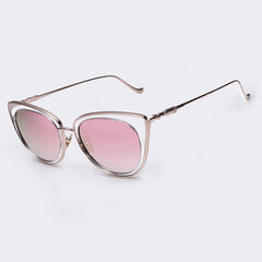 Metal Frame Cat Eye Women Sunglasses Female Sunglasses