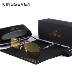 Mens Polarized Night Driving Sunglasses Men