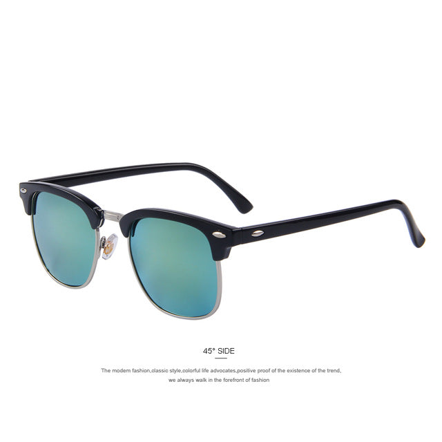 Men Retro Rivet Polarized Sunglasses