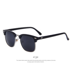 Men Retro Rivet Polarized Sunglasses