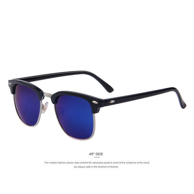 Men Retro Rivet Polarized Sunglasses