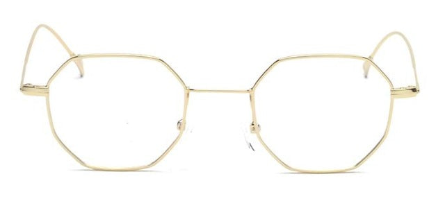 Tinted sunglasses women small frame polygon