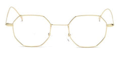 Tinted sunglasses women small frame polygon