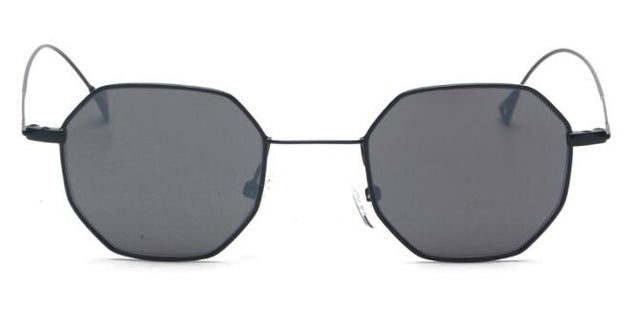 Tinted sunglasses women small frame polygon