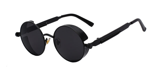Round Metal Sunglasses Steampunk Men