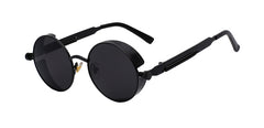 Round Metal Sunglasses Steampunk Men