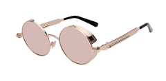 Round Metal Sunglasses Steampunk Men