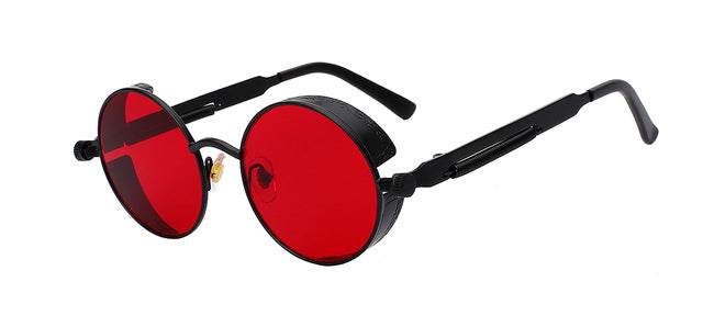 Round Metal Sunglasses Steampunk Men