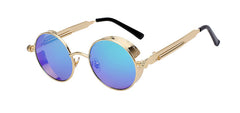 Round Metal Sunglasses Steampunk Men