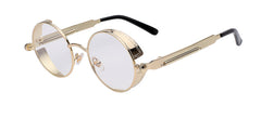 Round Metal Sunglasses Steampunk Men