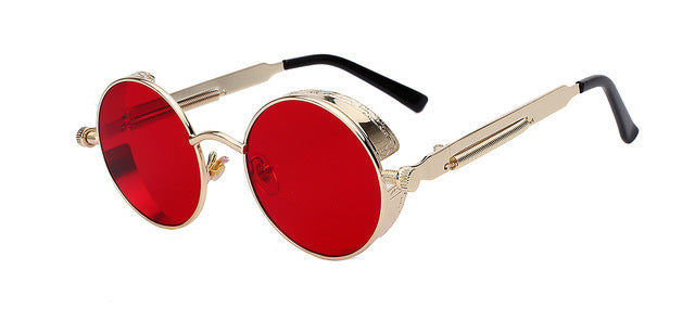 Round Metal Sunglasses Steampunk Men