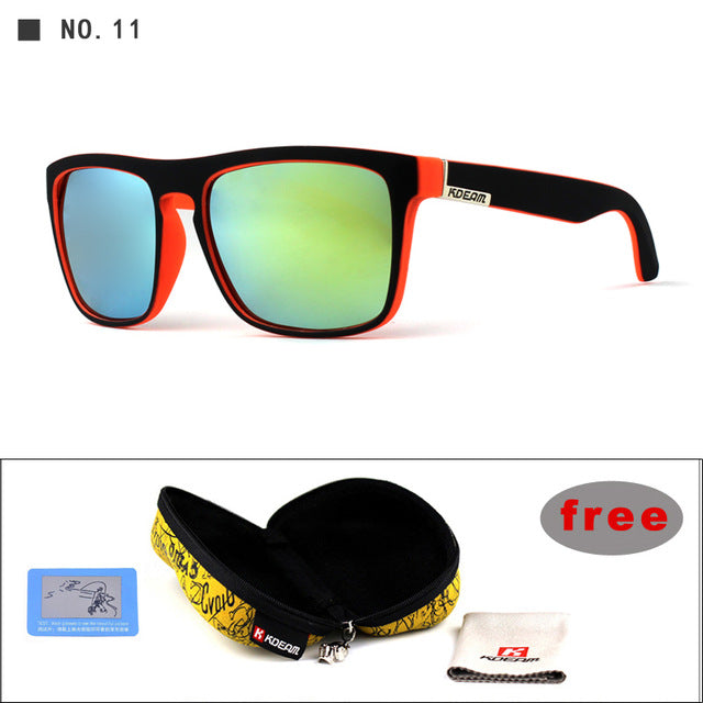 Mirror Polarized Sunglasses Men Square Sport Sun Glasses