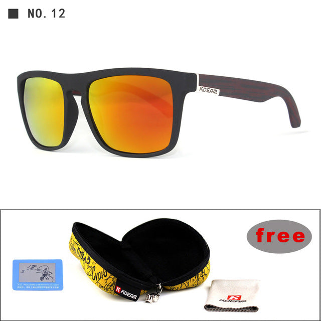 Mirror Polarized Sunglasses Men Square Sport Sun Glasses