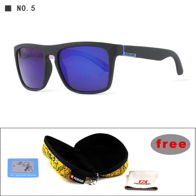 Mirror Polarized Sunglasses Men Square Sport Sun Glasses