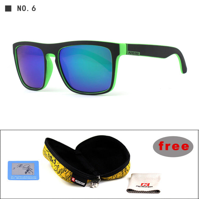 Mirror Polarized Sunglasses Men Square Sport Sun Glasses