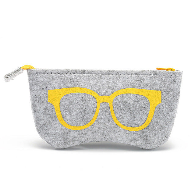 Colorful Sunglasses Case For Women Men Glasses Box Felt Sunglasses