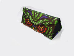 Fashion Fold Up Sunglasses Case Women Men Owl Animal Print Glasses Box