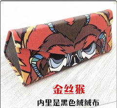 Fashion Fold Up Sunglasses Case Women Men Owl Animal Print Glasses Box