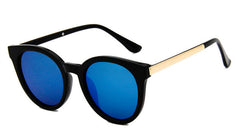 Cat eye pink sunglasses woman shades mirror female