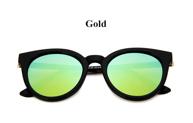Cat eye pink sunglasses woman shades mirror female