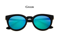 Cat eye pink sunglasses woman shades mirror female