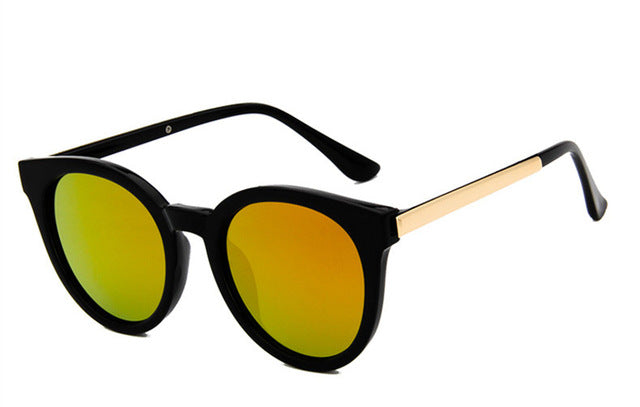 Cat eye pink sunglasses woman shades mirror female