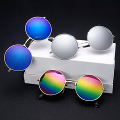 Round Metal Frame Sunglasses Men Women