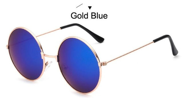 Round Metal Frame Sunglasses Men Women