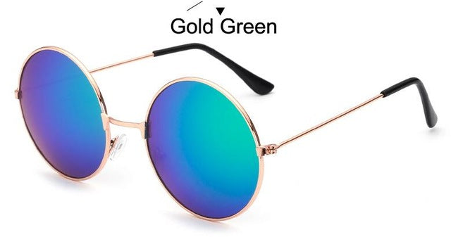 Round Metal Frame Sunglasses Men Women