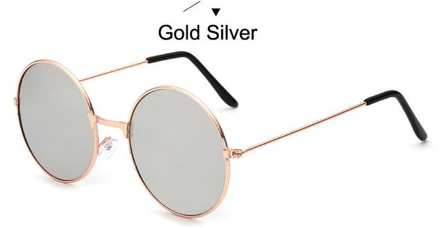 Round Metal Frame Sunglasses Men Women