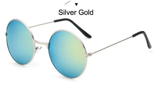 Round Metal Frame Sunglasses Men Women