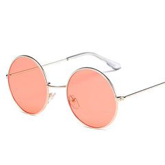 Women Men Round Sunglasses Steampunk Shades