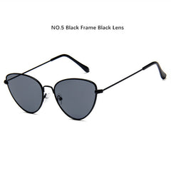 Cat Eye Sunglasses Women Yellow Red Lens Sun glasses