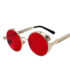Round Metal Sunglasses Steampunk Men