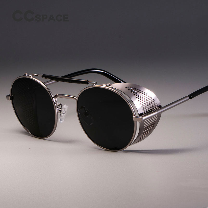 Retro Round Metal Sunglasses Steampunk Men