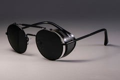 Retro Round Metal Sunglasses Steampunk Men