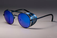 Retro Round Metal Sunglasses Steampunk Men
