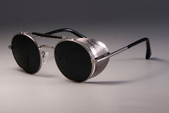Retro Round Metal Sunglasses Steampunk Men