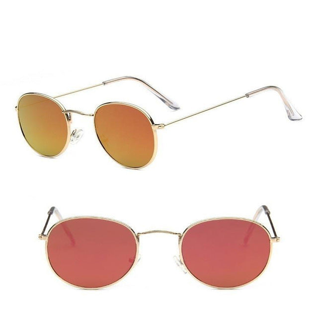 Luxury Brand Design Round Sunglasses Women