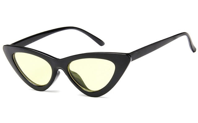 Women Black Red Cat Eye Sunglasses