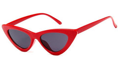 Women Black Red Cat Eye Sunglasses