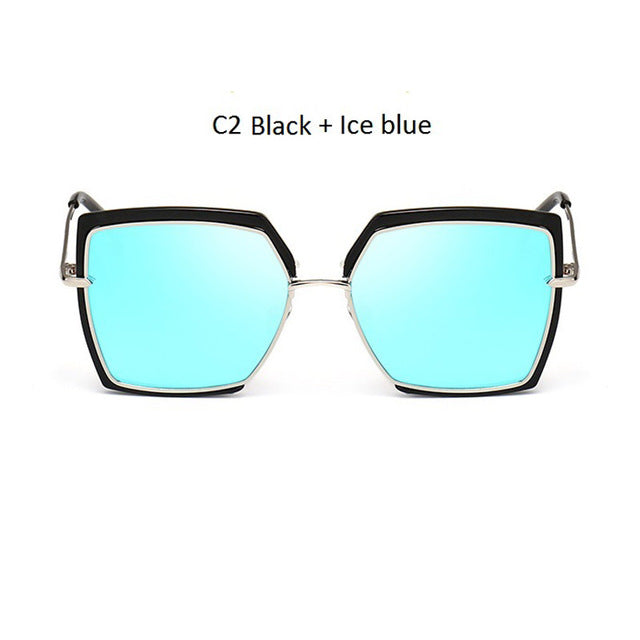 Sunglasses Woman Shades Mirror Female Square