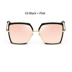 Sunglasses Woman Shades Mirror Female Square