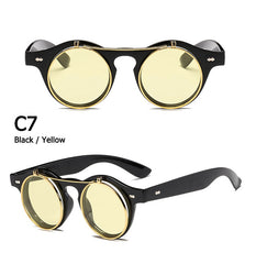 Fashion Vintage Round Retro SteamPunk Sunglasses
