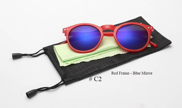 Fashion Trend Round Sunglasses Women Multicolour Frame