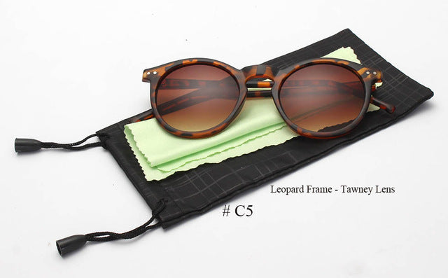 Fashion Trend Round Sunglasses Women Multicolour Frame