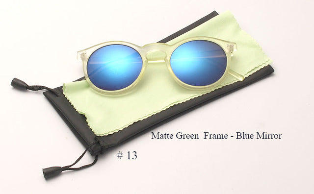 Fashion Trend Round Sunglasses Women Multicolour Frame